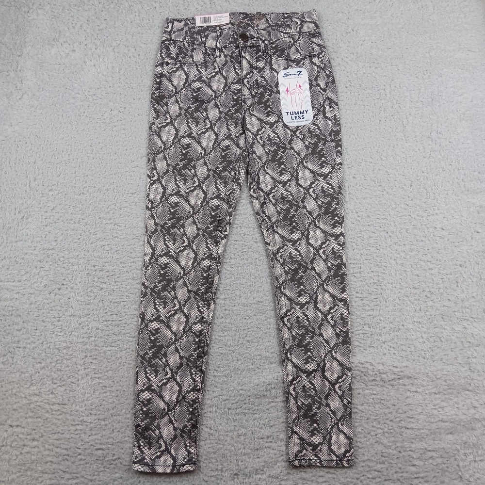 Seven7 Jeans Tummy Less Women 6 Neutral Snake Slimming Skinny Pant MY1975PY